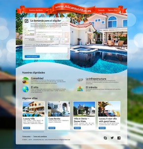 Landing Page для сайта www.AlicanteVillas.es